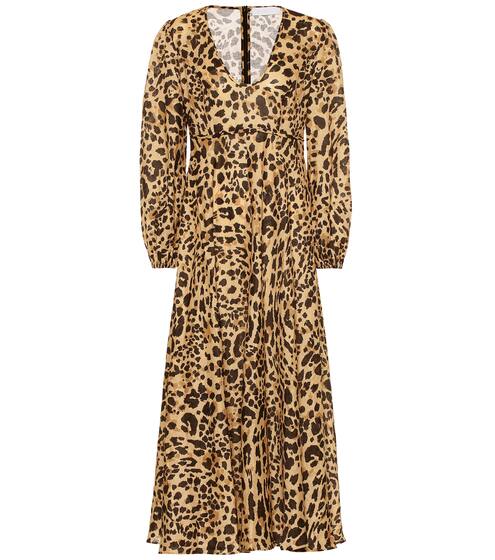 Veneto leopard-print linen dress | Zimmermann