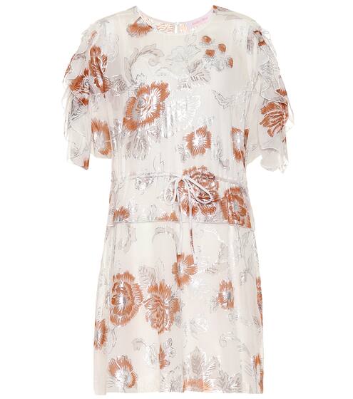 Metallic floral minidress | See By Chloé
