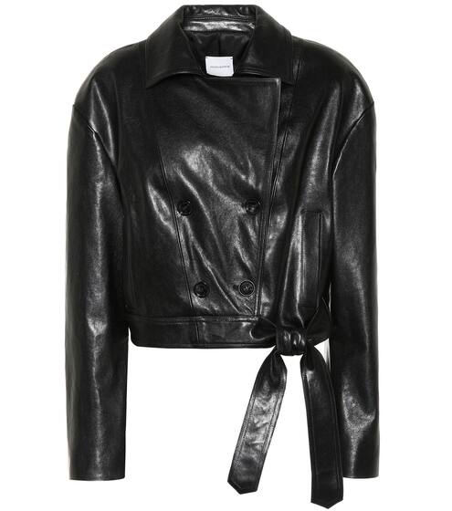 Utah cropped leather jacket | Magda Butrym