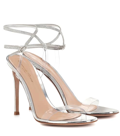 Exclusive to Mytheresa – 105 embellished leather sandals | Gianvito Rossi