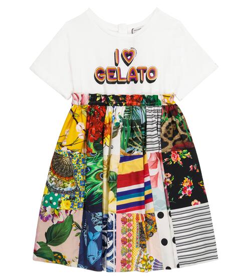 Printed cotton dress | Dolce & Gabbana Kids