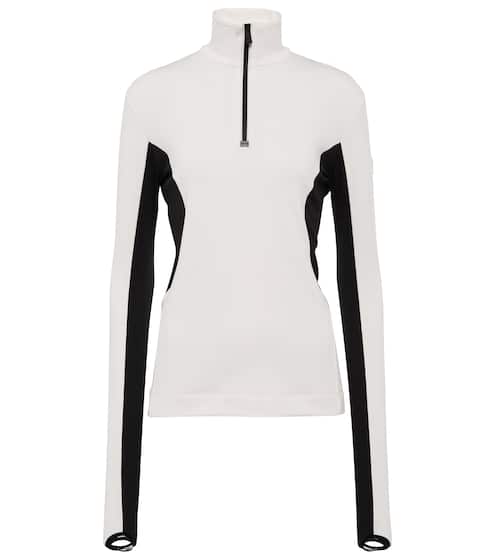 Mockneck jersey ski top | Moncler Grenoble