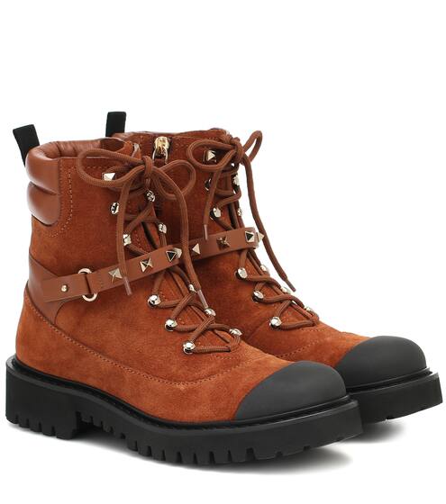 Valentino Garavani Rockstud suede ankle boots | Valentino