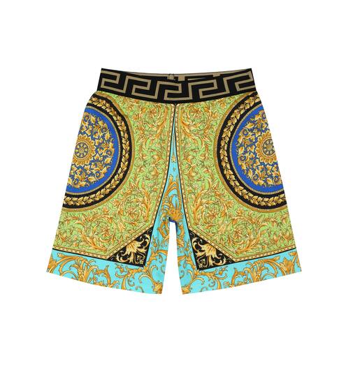 Printed cotton shorts | Versace Kids