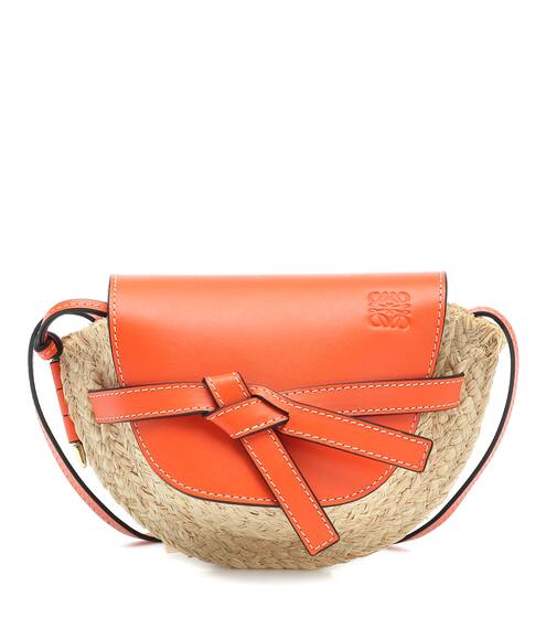 حقيبة كروس بادي من الجلد و الرافية Gate Mini | Loewe
