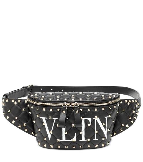 Valentino Garavani Rockstud Spike VLTN leather belt bag | Valentino