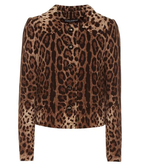 Leopard-print wool jacket | Dolce & Gabbana