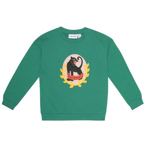 Panther Badge cotton sweatshirt | Mini Rodini