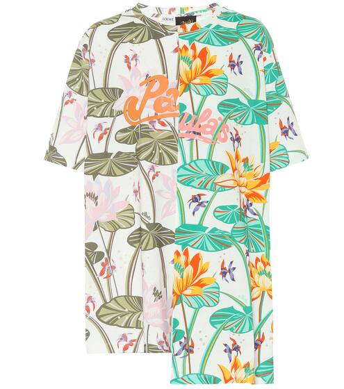 Paula's Ibiza oversized floral cotton T-shirt | Loewe