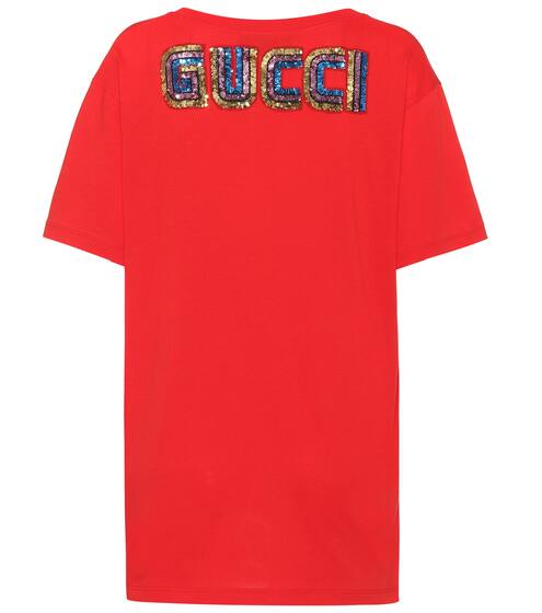 Printed cotton T-shirt | Gucci