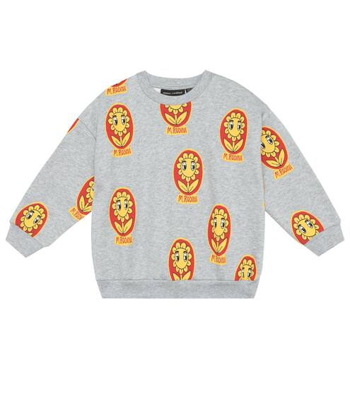 Sweat-shirt Flower en coton à logo | Mini Rodini