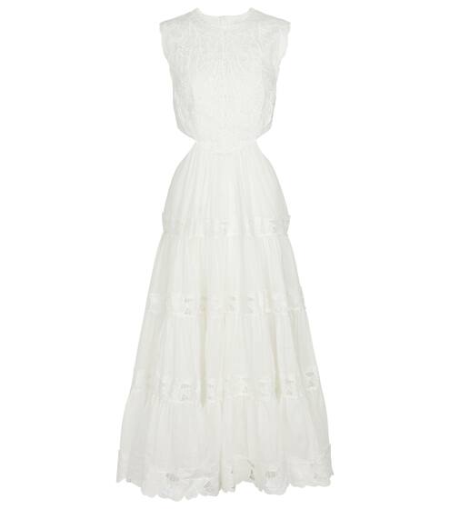 Cassia embroidered linen and ramie dress | Zimmermann