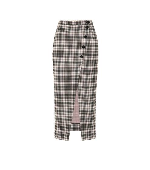 Checked midi skirt | AlexaChung