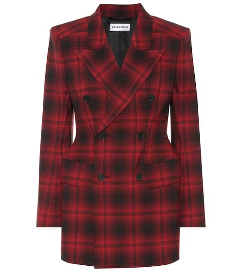 Hourglass checked blazer | Balenciaga