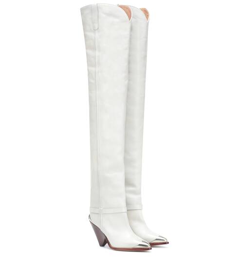 بوت فوق الركبة من الجلد Lafsten | Isabel Marant