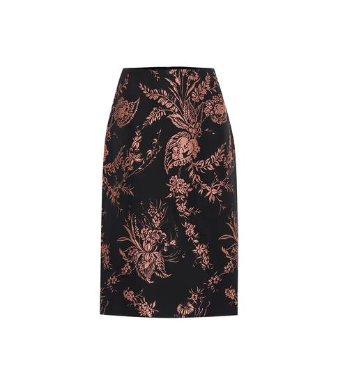 Floral brocade pencil skirt | Dries Van Noten