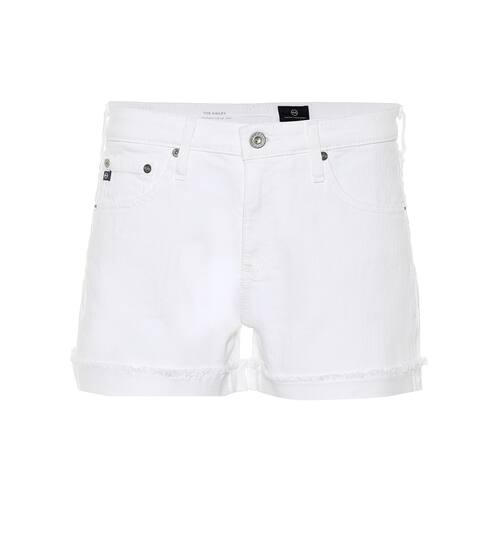 Hailey high-rise denim shorts | AG Jeans