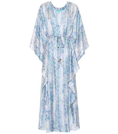 Robin printed silk-blend kaftan | Melissa Odabash