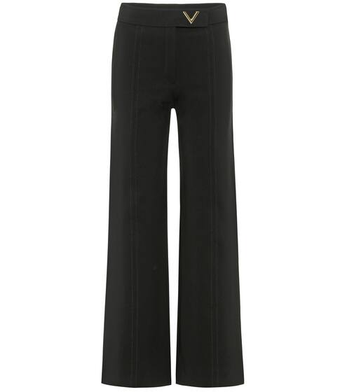 High-rise wide-leg pants | Valentino