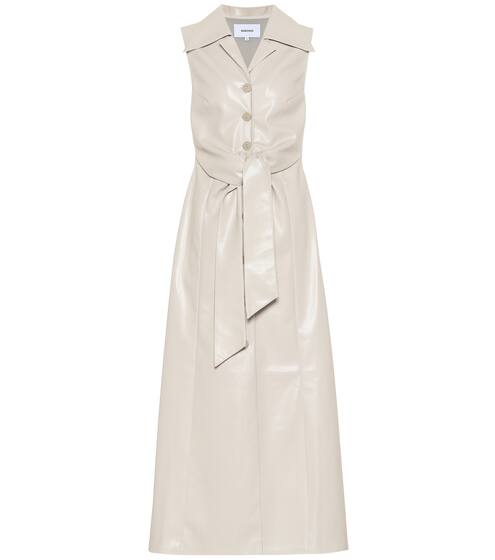 Sharma faux leather midi dress | Nanushka
