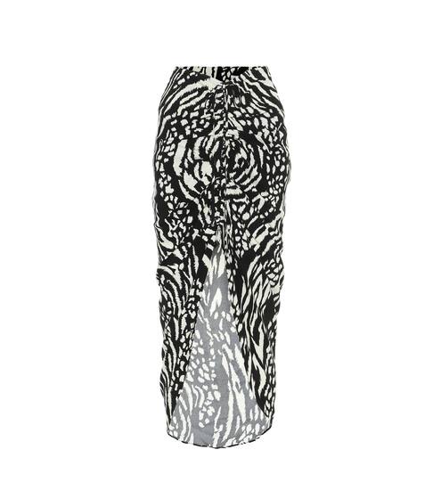 Ari asymmetric printed crêpe skirt | Veronica Beard
