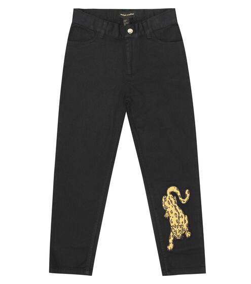 Leopard straight jeans | Mini Rodini
