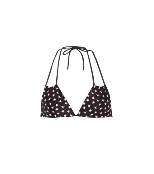 Star-printed triangle bikini top | Saint Laurent