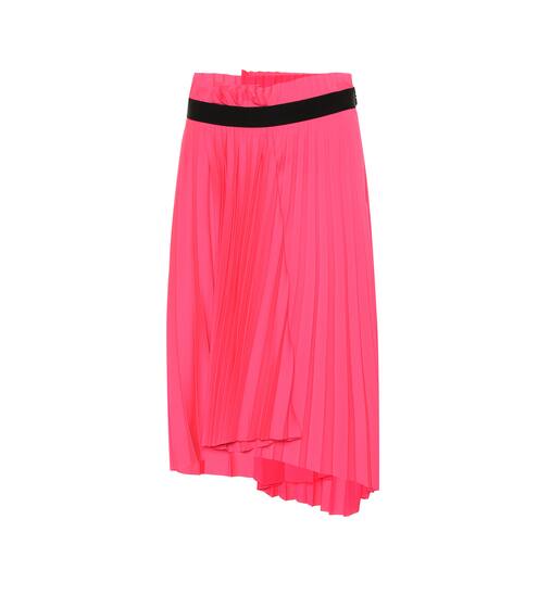 Pleated asymmetric midi skirt | Balenciaga