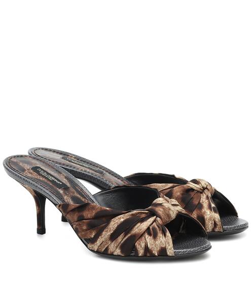 Pantoletten aus Seide | Dolce & Gabbana