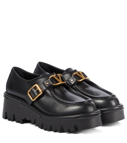 Leather trendy loafers Clearance
