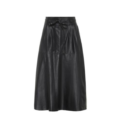 Leather midi skirt | Polo Ralph Lauren