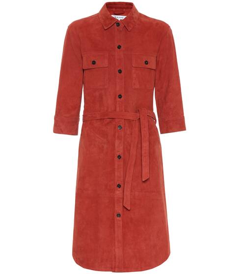Military suede shirt dress | Frame