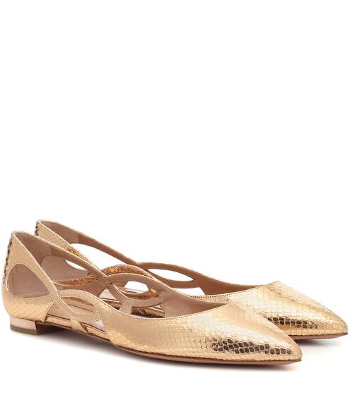 Ballerinas Forever Ballet aus Leder | Aquazzura