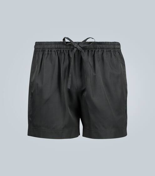 Embroidered Walk shorts with logo | Commas