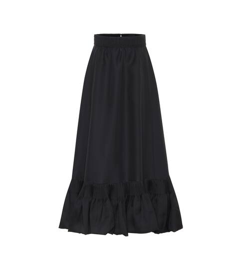 High-rise silk maxi skirt | Valentino