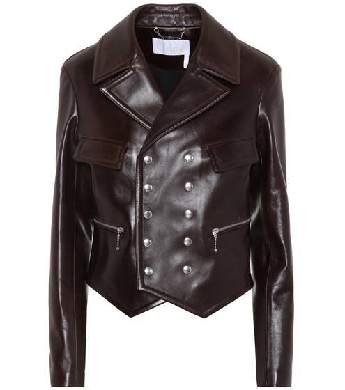 Leather biker jacket | Chloé