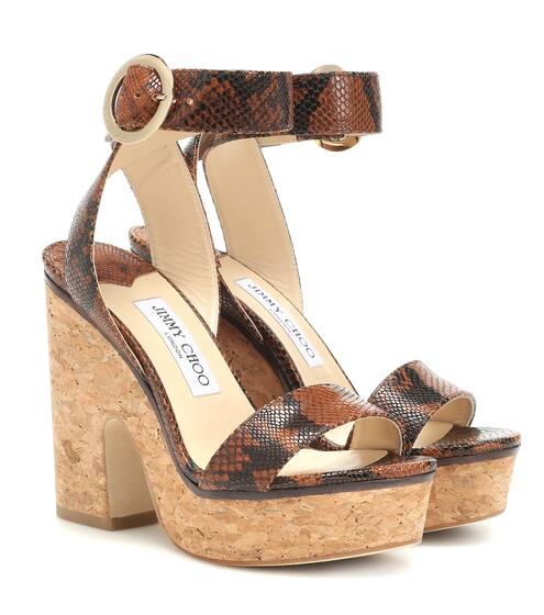 Sandali Aimee in pelle stampata | Jimmy Choo