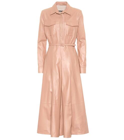 Leather midi dress | Zeynep Arçay