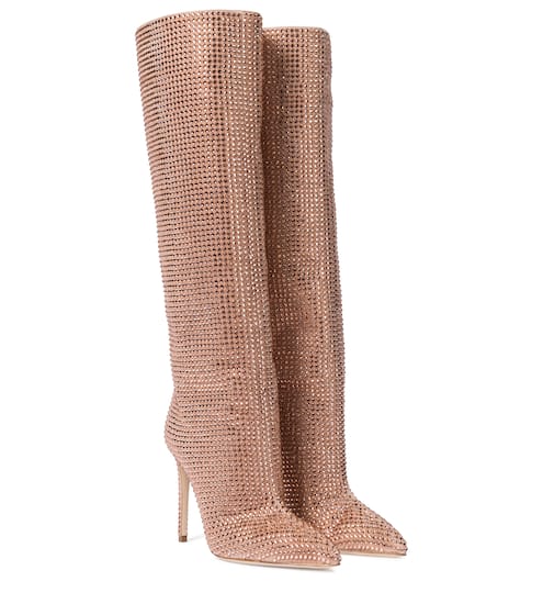 Verzierte Stiefel Holly aus Veloursleder | Paris Texas