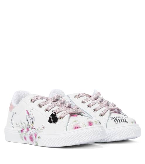 x Disney® leather sneakers | Monnalisa