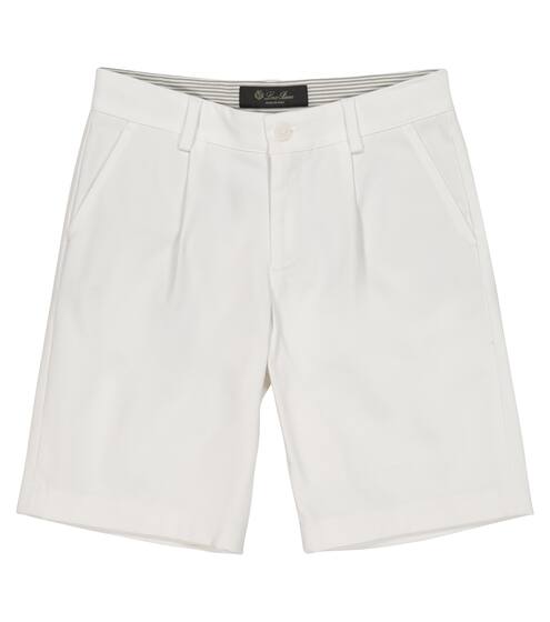 Jean stretch-cotton shorts | Loro Piana Kids