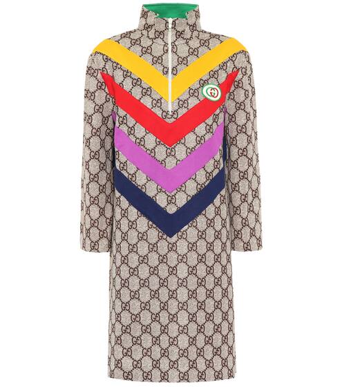 GG Supreme cotton-blend dress | Gucci