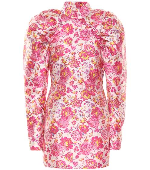 Floral puff-sleeve minidress | ROTATE BIRGER CHRISTENSEN