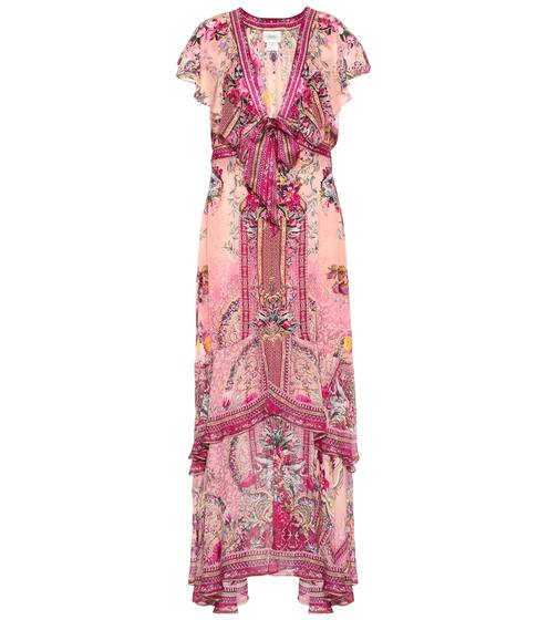 Printed silk maxi dress | Camilla