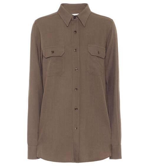 Wool-twill shirt | Saint Laurent