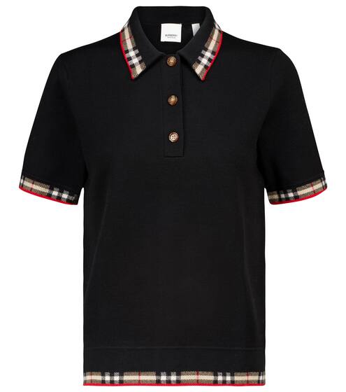 Polo en laine mérinos mélangée | Burberry