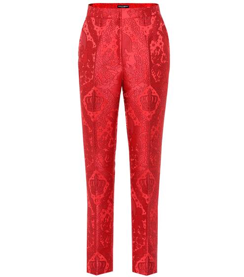 Cropped jacquard pants | Dolce & Gabbana