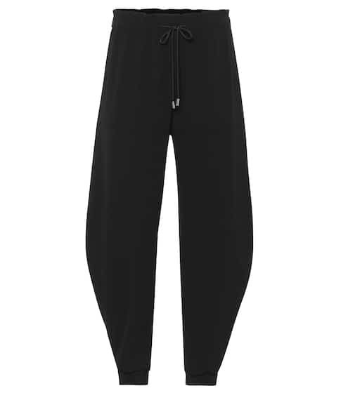 High-rise tapered crêpe pants | Chloé