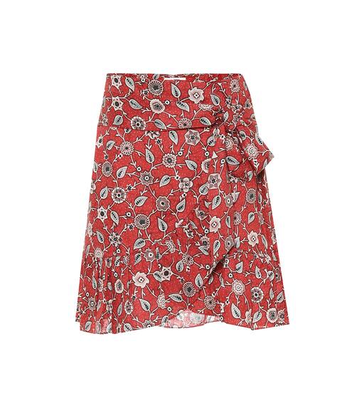 Printed linen wrap skirt | Isabel Marant, Étoile