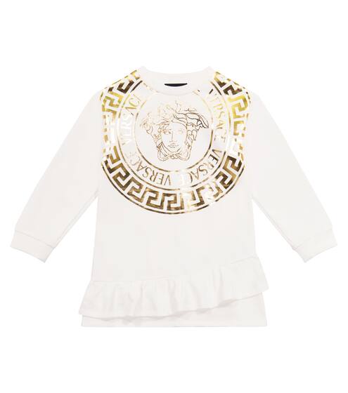 Medusa stretch-cotton sweatshirt dress | Versace Kids